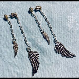 Angel Wings Dangle Earrings
